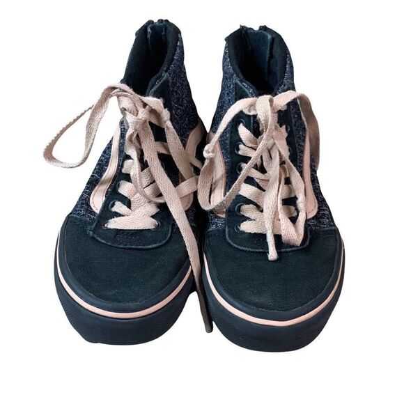 Old Skool toddler girl high top Vans - Picture 2 of 15